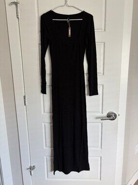 SKIMS Soft Lounge Ribbed Long Sleeve Dress